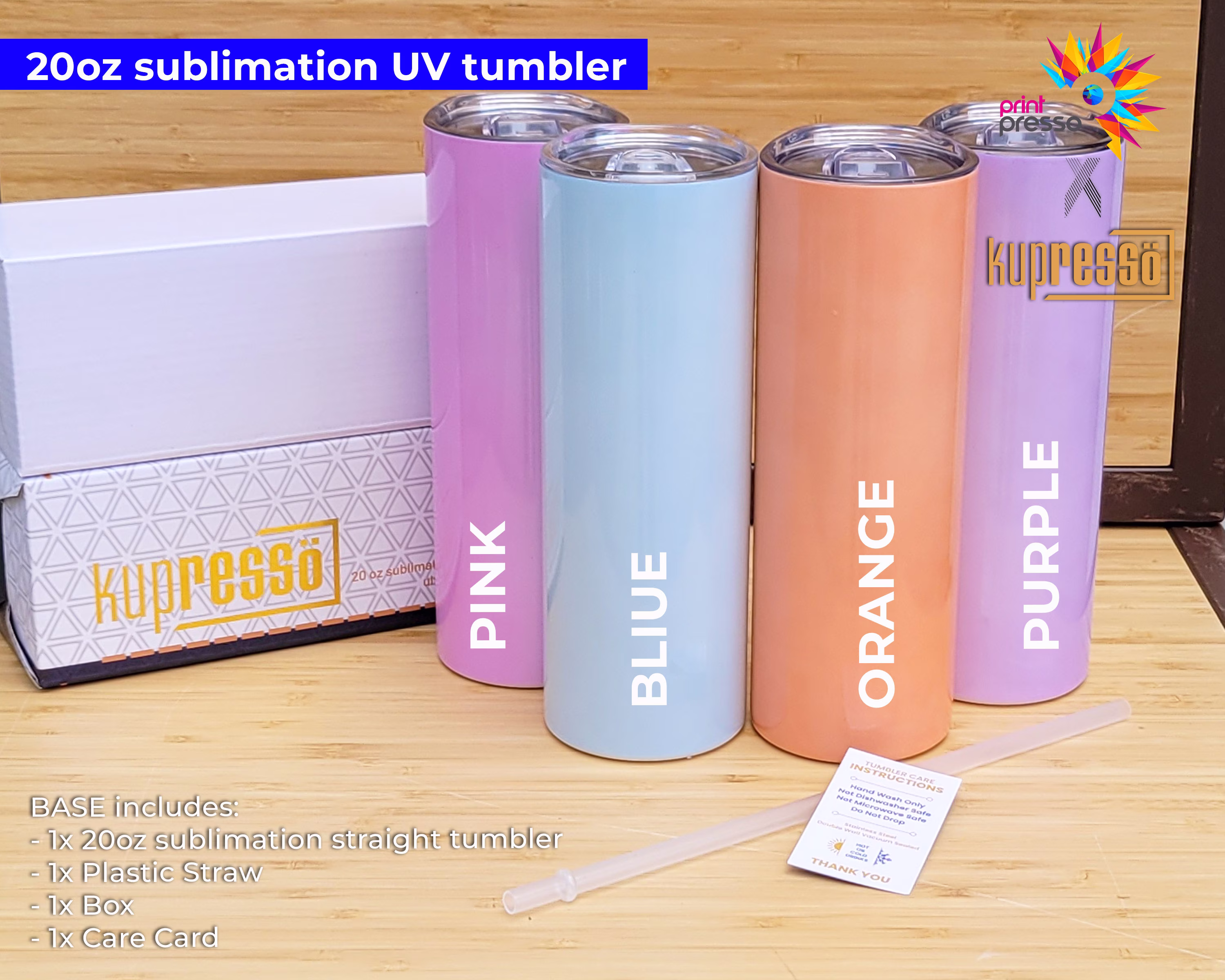 12Pk Blank 20Oz Sublimation Color Changing/Uv Tumbler