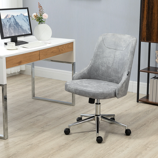 Vinsetto Mid-Back Home Office Chair, Height Adjustable Task Chair with 360 Degree Swivel