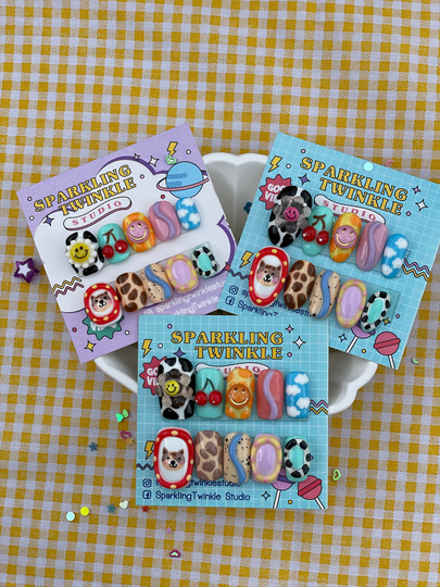 Sparkling Twinkle Press On Nails