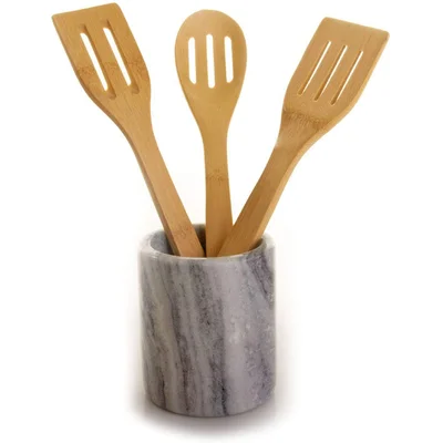 Premium Marble Utensil Holder- Multi-Purpose Holder- Pen Holder- Wine Chiller- Flower Vase