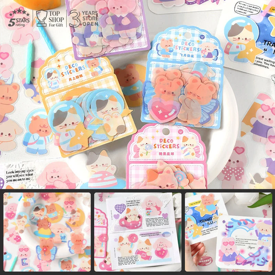 15 Sheets Infeelme Series Stickers, Tea Cup Decor, Travel Journals, Girlish Decoration, Scrapbbok Supplies, Clip Art Kit, Student Crafting, Sa-2357