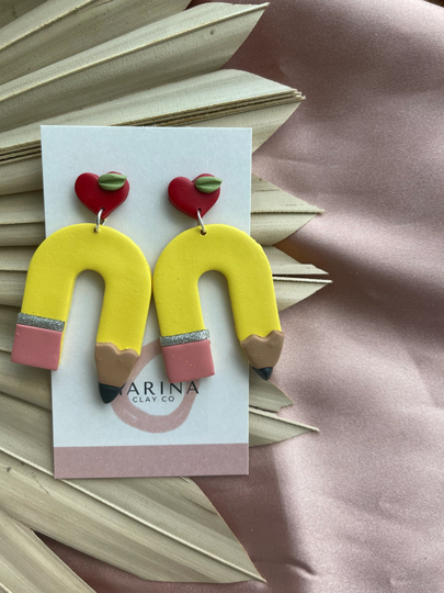 Earrings For Teacher| Pencil Arch Earrings For Teacher| Teacher Appreciation Gift| End Of The Year