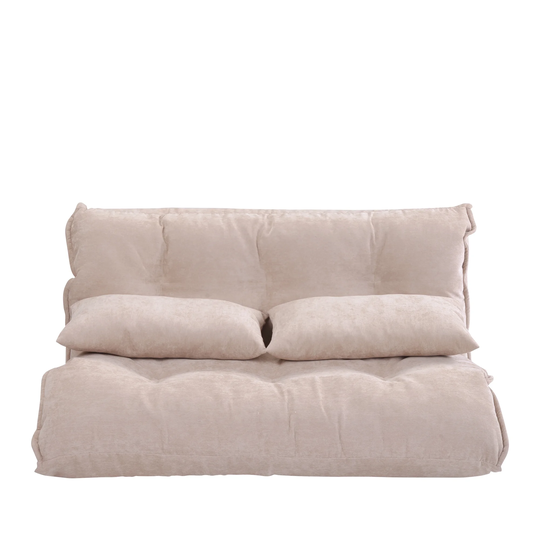 3 in 1 Adjustable Folding Lazy Sofa with Two Pillows