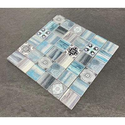 Inkjet 2" x 2" Marble Bathroom Wall Mosaic Tile