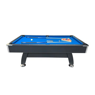 Rack Draco 7-foot Tournament Billiard/pool Table (blue Felt With Black Body)