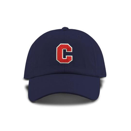 Youth 2 Color Sports Initial Monogram Baseball Cap - Custom Hat & Embroidery
