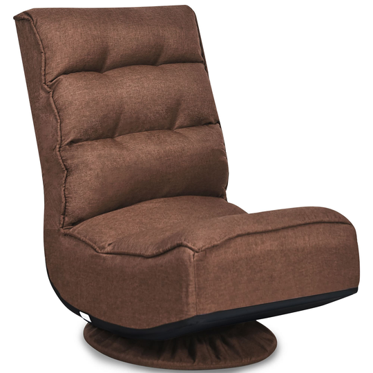 Costway Gaming Chair Fabric 6-Position Folding Lazy Sofa 360 Degree - See Details