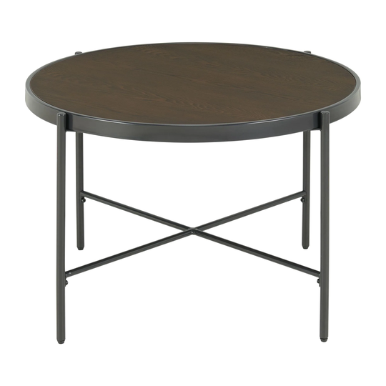 Picket House Furnishings Carlo Round Coffee Table with Wooden Top