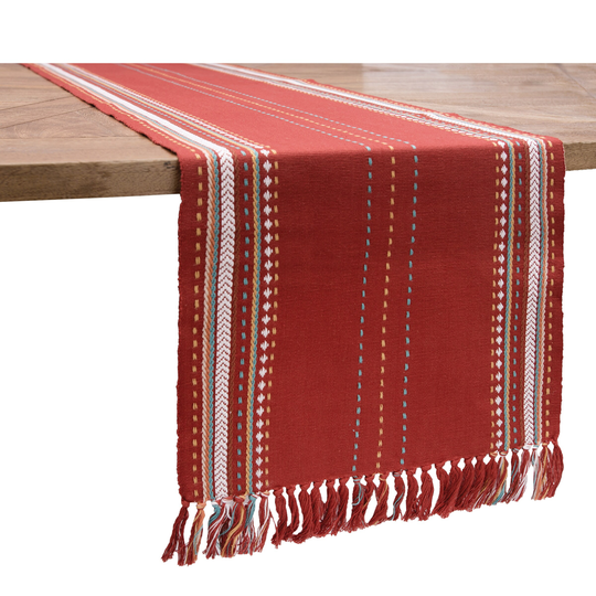 13" x 72" Southwest Sienna Table Runner - Red - 13" x 72"
