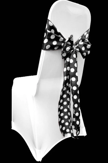 Cotton Polka Dots Chair Sashes Birthdays Weddings Parties Events Holiday Venue Décor/6"x108"