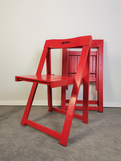 Trieste Style Folding Chair, 1980S, 1 Of 2