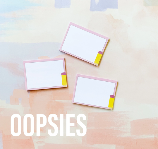 Oopsie Pencil Post-It Notepad | Sticky Teacher Stationary