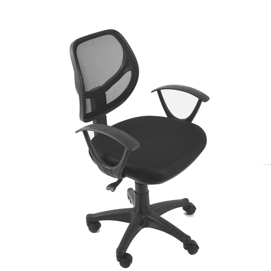 American Imaginations 23.23-in. W 37.4-in. H Modern Stainless Steel-Plastic-Nylon Office Chair