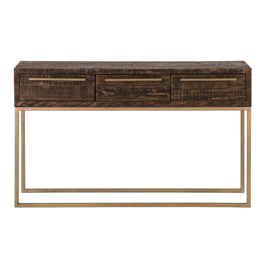Monterey Wood Hall Table in Smokey Taupe