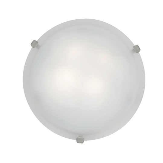 Access Mona 2-light Brushed Steel 16-inch Flush-Mount