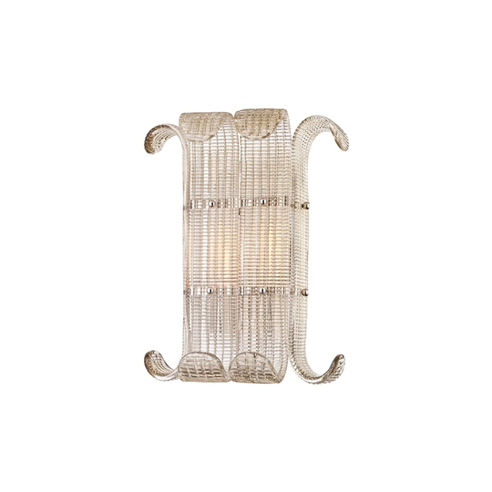 Brasher 2-light Polished Nickel Wall Mount