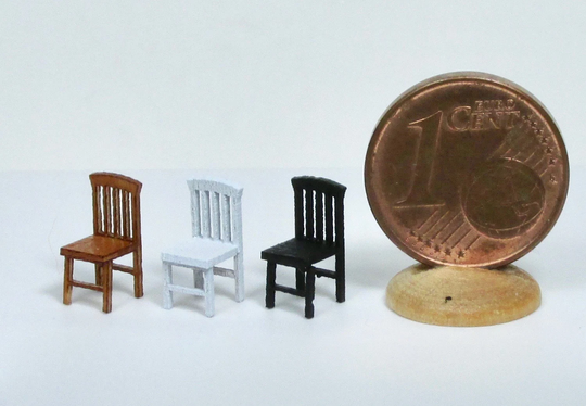 Miniature Chairs & Benches, 144 Scale