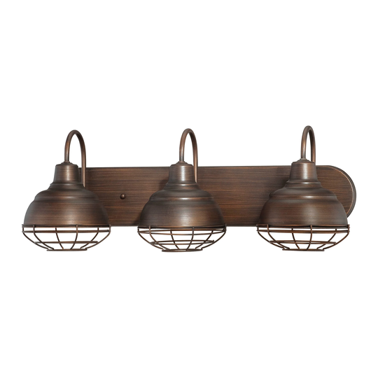 Millennium Lighting Neo-Industrial 3 Light Bathroom Vanity Fixture