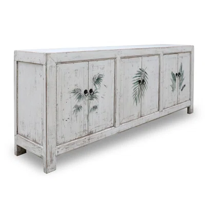 Tropea 86.6" Wide Maple Solid Wood Sideboard