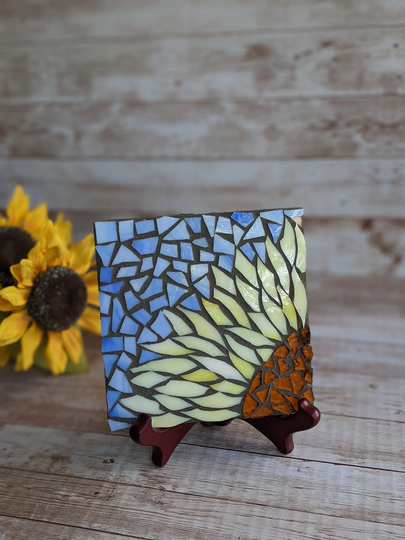 Craft Kits For Adults, Sunflower Mosaic Kit, Diy Sunflower, Kits, Women, Fall Craft Kit