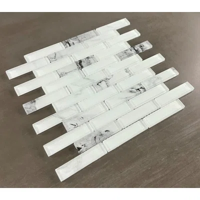 Art Craft 1" x 4" Glass Mosaic Wall Tile