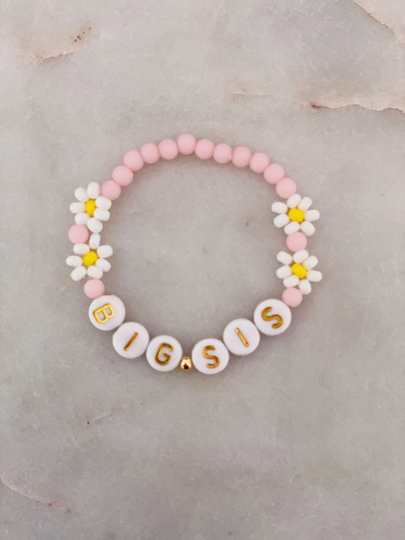 Big Sis Bracelet Toddler, Sister Bracelet, Little Daisy For Kids