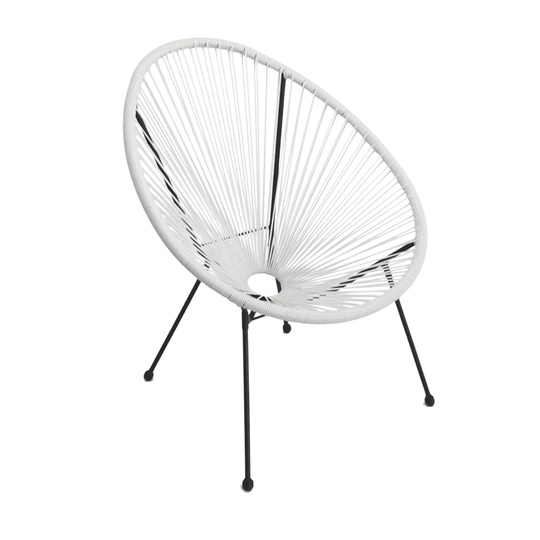 Acapulco White Resort Grade Chairs-3 chair combo
