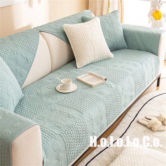 Soft Cotton Sofa Cover, Soft Minimalist Non-Slip Washable Cushion, Sofa Throw Pillowcase, Couch Slipcover, Couch Cover, Furniture Protector
