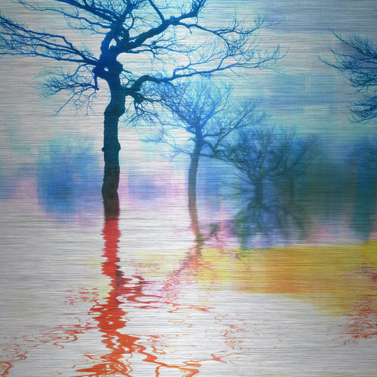 Handmade Parvez Taj - Colorful Reflections Aluminum Art