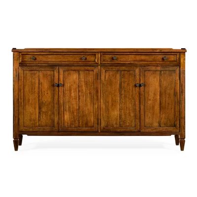 Casually Country 64" Wide 2 Drawer Acacia Solid Wood Sideboard