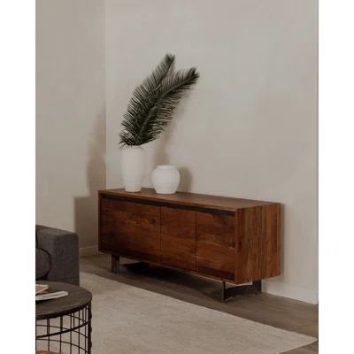 Cianan 72" Wide Acacia Solid Wood Sideboard