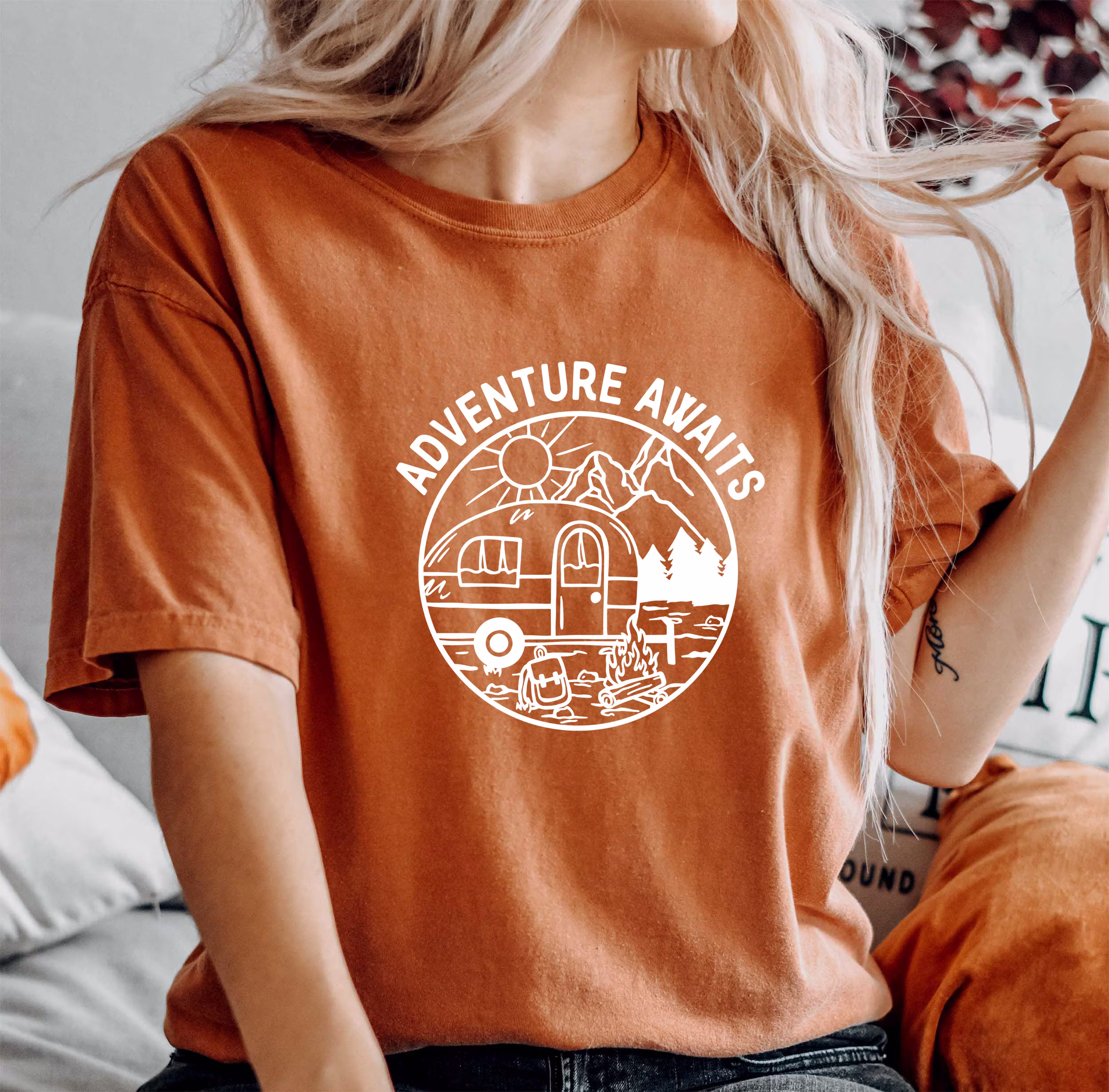 Comfort Colors Adventure Awaits Shirt, Soft Cozy Tshirt, Lover Vacation Shirt