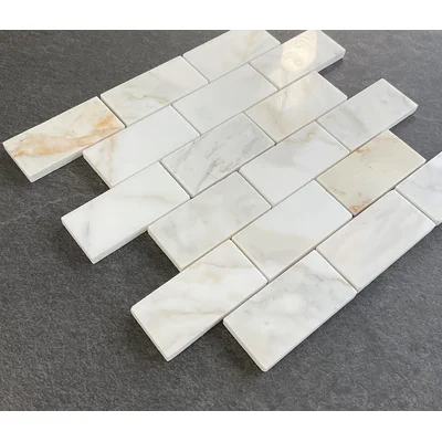 2" x 4" Natural Stone Brick Joint Mosaic Wall & Floor Tile
