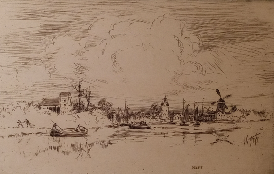 Lester George Hornby "Delft" Holland, Etching, 1906, Signed in Pencil | Free Shipping