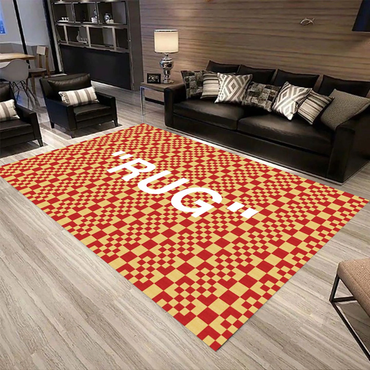 Colorful Rug, Home Decoration, Area Living Room Bedroom Personalized Gift, Themed Rug, Non-Slip Rug