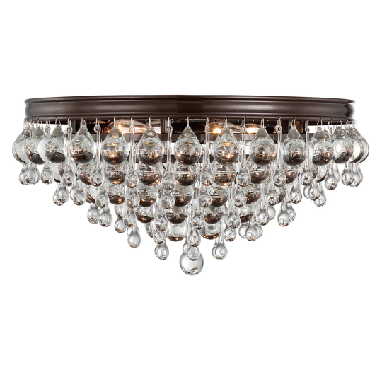 Crystorama Lighting Group Calypso 6 Light 20" Wide Flush Mount