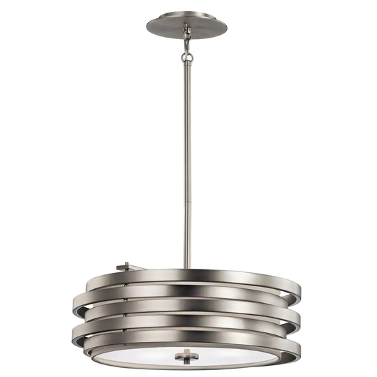 Kichler Lighting Roswell Collection 3-light Brushed Nickel Pendant