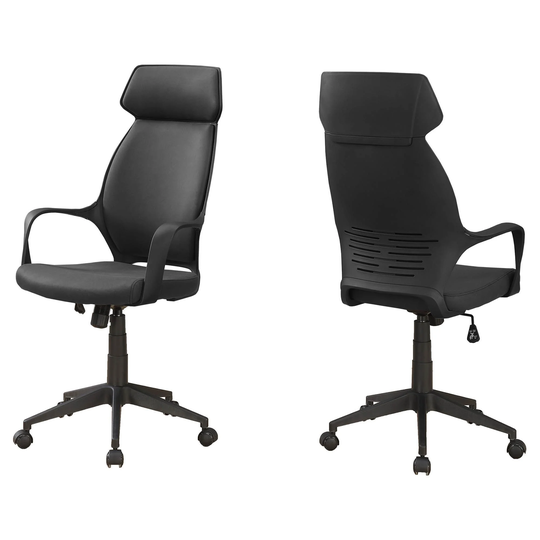 Offex 46"H Contemporary High Back Executive Office Chair, Black - 25"x 26"x 46"
