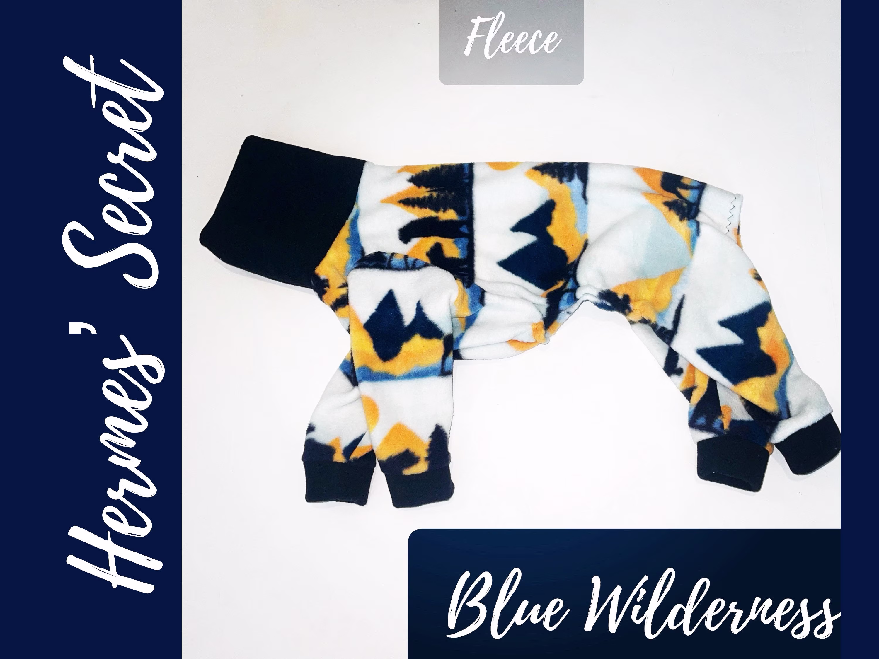 Hermes' Secret Blue Wilderness Fleece Jammies
