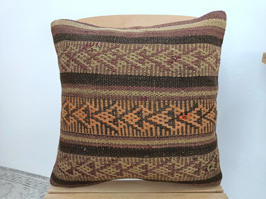 16x16 Floor Pillow, Chair Outdoor Couch Casual Porch Decor Antique Bench 16-16Vt35
