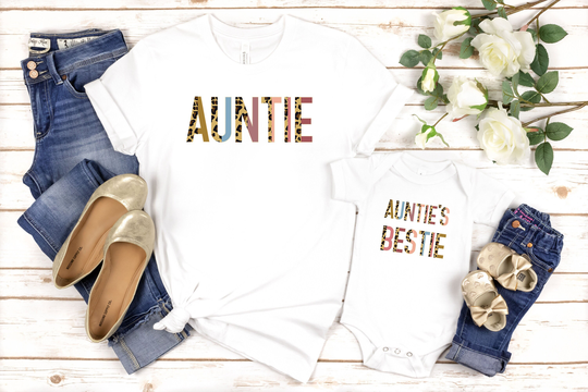 Auntie Bestie Shirt, & Niece Shirts, Gift For Auntie, Future Aunt, Cool Aunt Tee Best Ever Birthday Matching Shirts