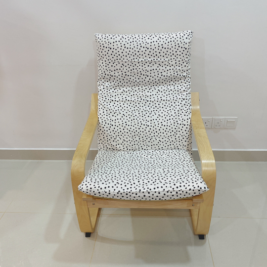 Ikea Poang Chair Cushion Cover - Scattered Polka Dots