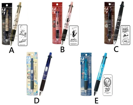 Uni Jetstream 4&1 5-Way Multi Pen 4-Color Ballpoint Mechanical Pencil Studio Ghibli My Neighbor Kiki's Delivery Service Totoro Japan