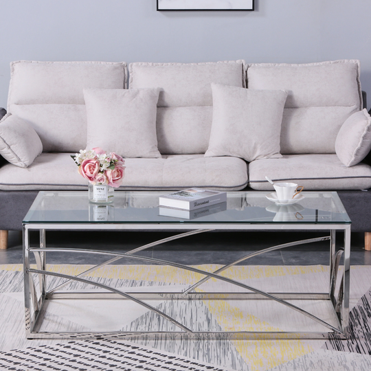 Nestfair 46.8" Modern Sleek Center Table Coffee Table