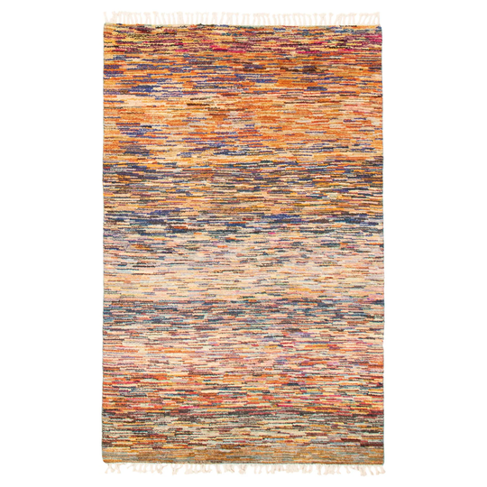 ECARPETGALLERY Hand-knotted Pak Finest Gabbeh Multi Color Wool Rug - 5'0 x 7'8