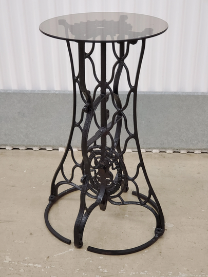 Antique Cast Iron End Table, Singer Sewing Side Table