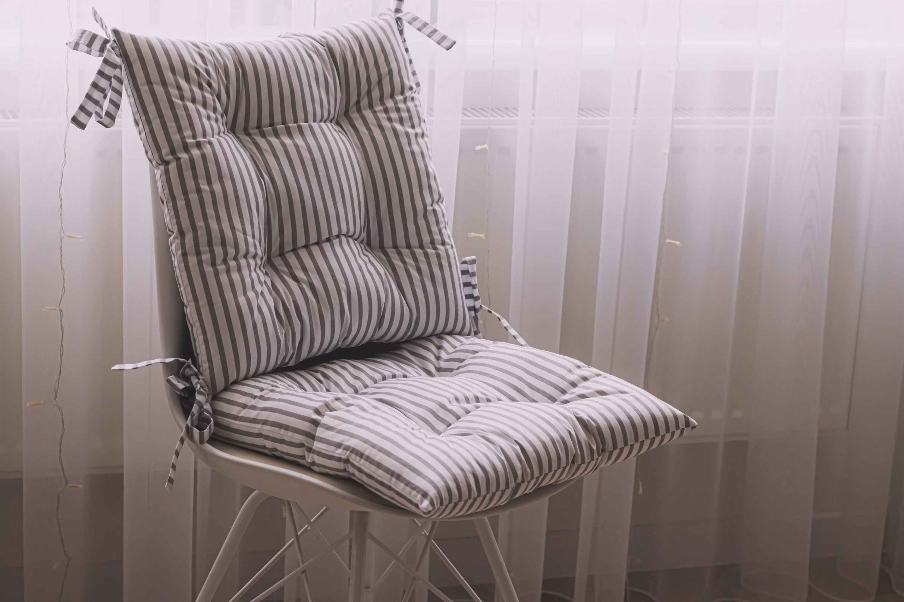 Set Of Cushions For Rocking Chairs, Kids & Adult Cushions, Striped Cushion, Polka Dot Cushion
