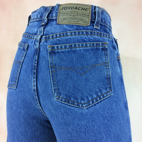 Size 25 Vintage Jordache Jeans W25 L29 High Waisted Tapered Leg Authentic Jeanswear Girlfriend Mom Waist 25"