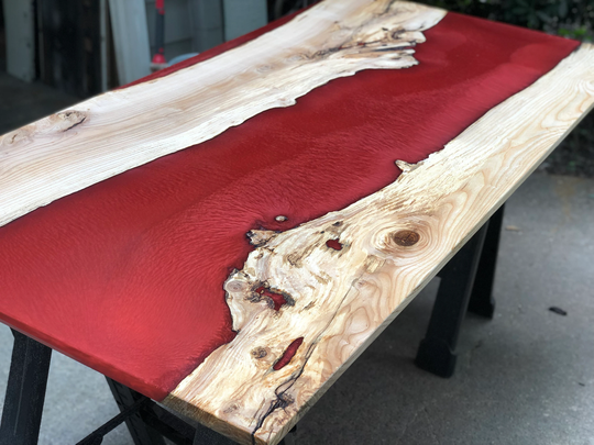 Custom White Ash River Table