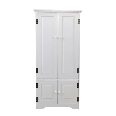 48.4"H 2 Door Accent Storage Cabinet, White